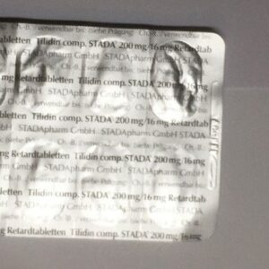 100 Tilidin Retard 200mg
Tilidin/16mg Naloxone per Pil